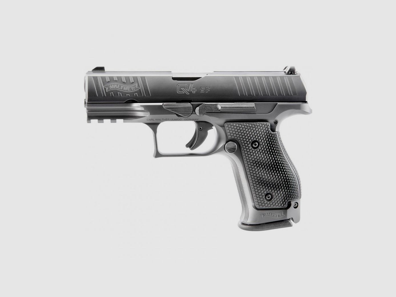Pistolet Q4 SF WALTHER 4'' CAL 9X19, 15 coups organes de visée acier, image 1 sur 4