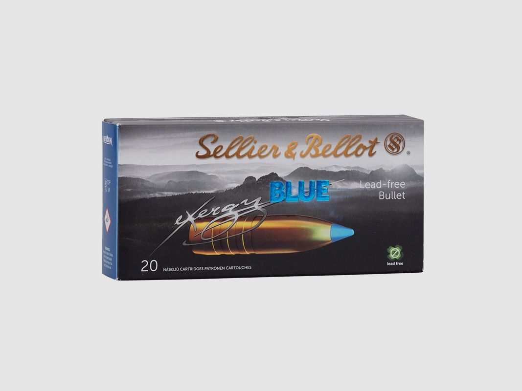 Sellier & Bellot 6,5 Creedmoor Exergy Blue 7,8g/120grs Cartucce per Fucile Senza Piombo