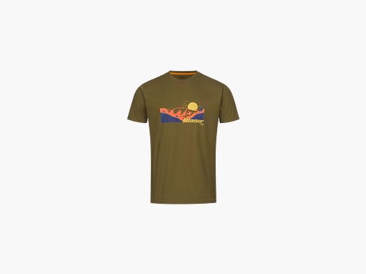 T-SHIRT BLASER ALLGAU MOUNTAIN OLIVE