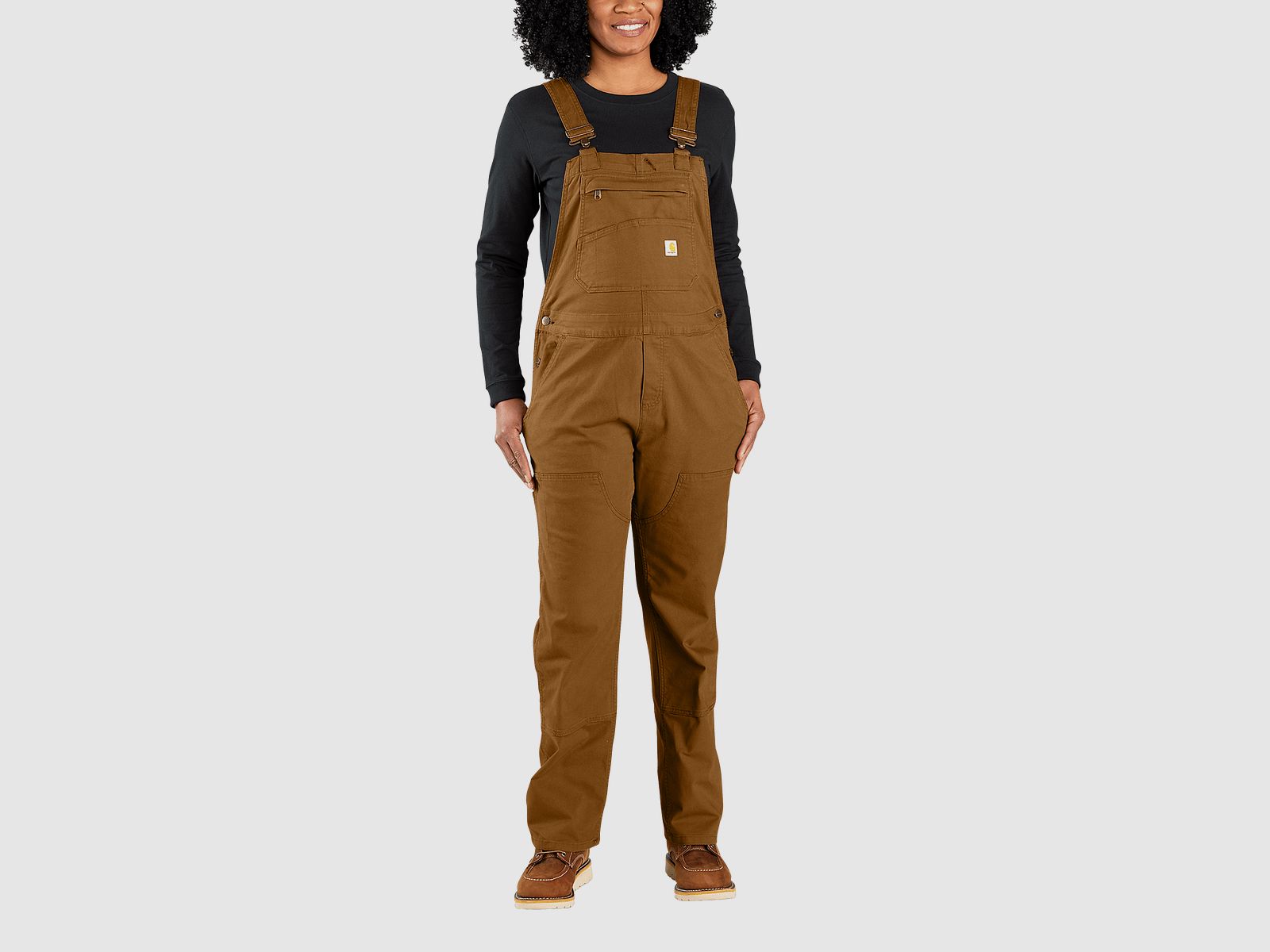 Carhartt Ashland Bib Overall Women Carhartt Brown L