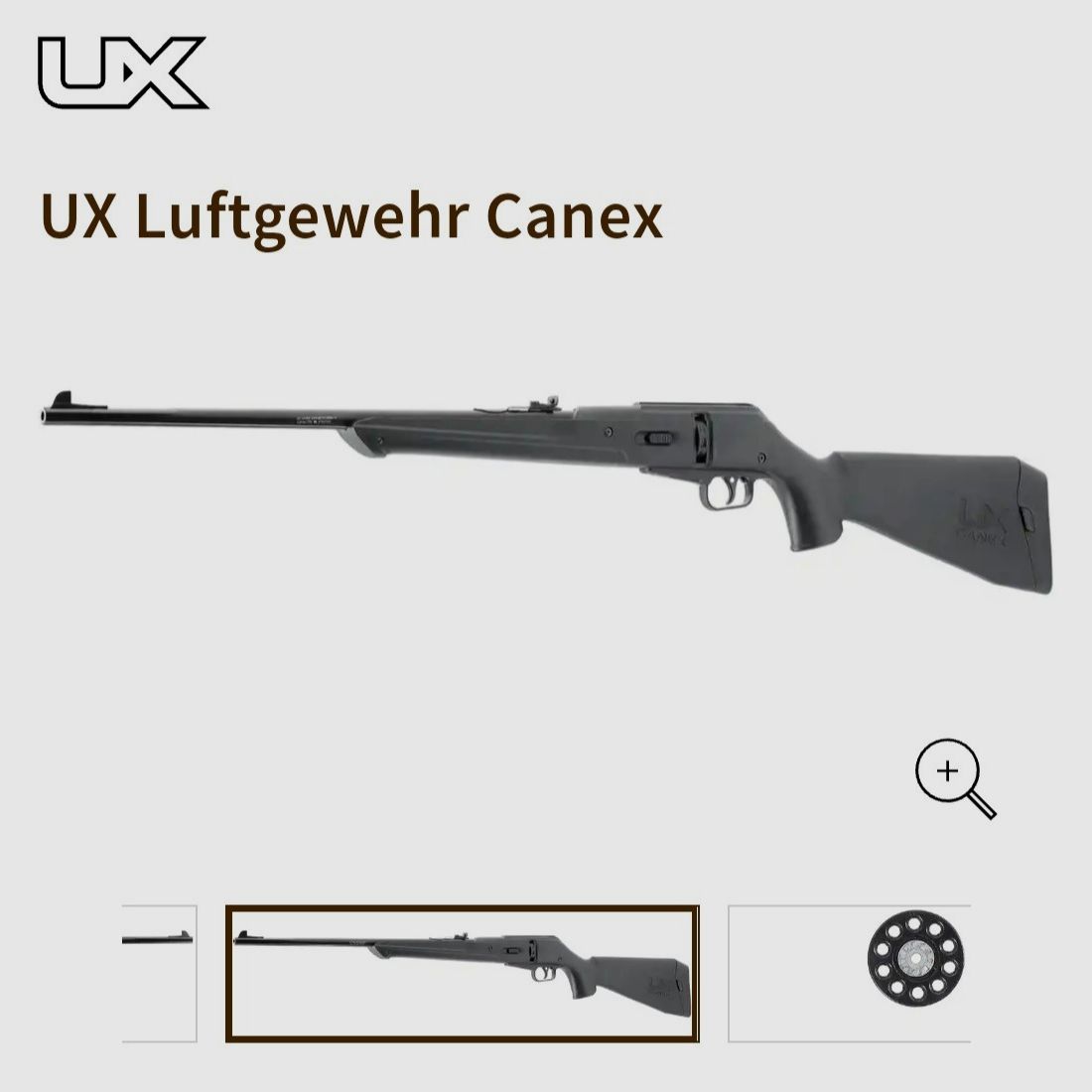 UX Co2 air rifle Canex + Co2 capsules 12g + targets !!