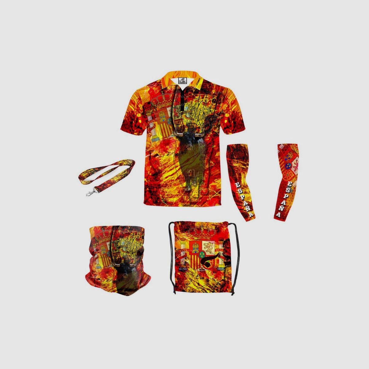 DED Sportswear Set Tema Spagna, taglia: 9XL, Nome Personalizzato: Nessun Nome, immagine 1 di 3
