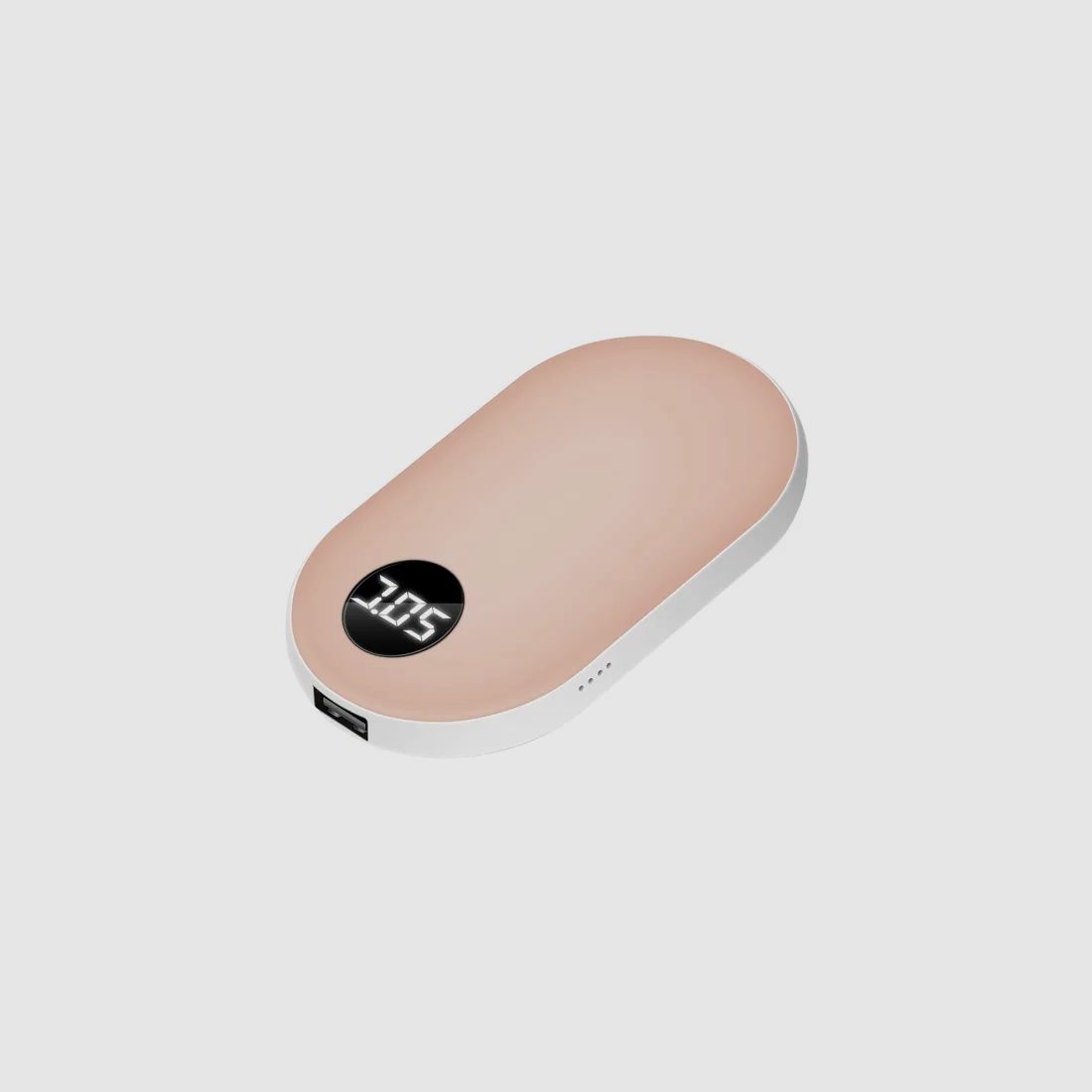 Chauffe-mains électrique ROSÉ - rechargeable par USB - réglable de 42 à 52 degrés