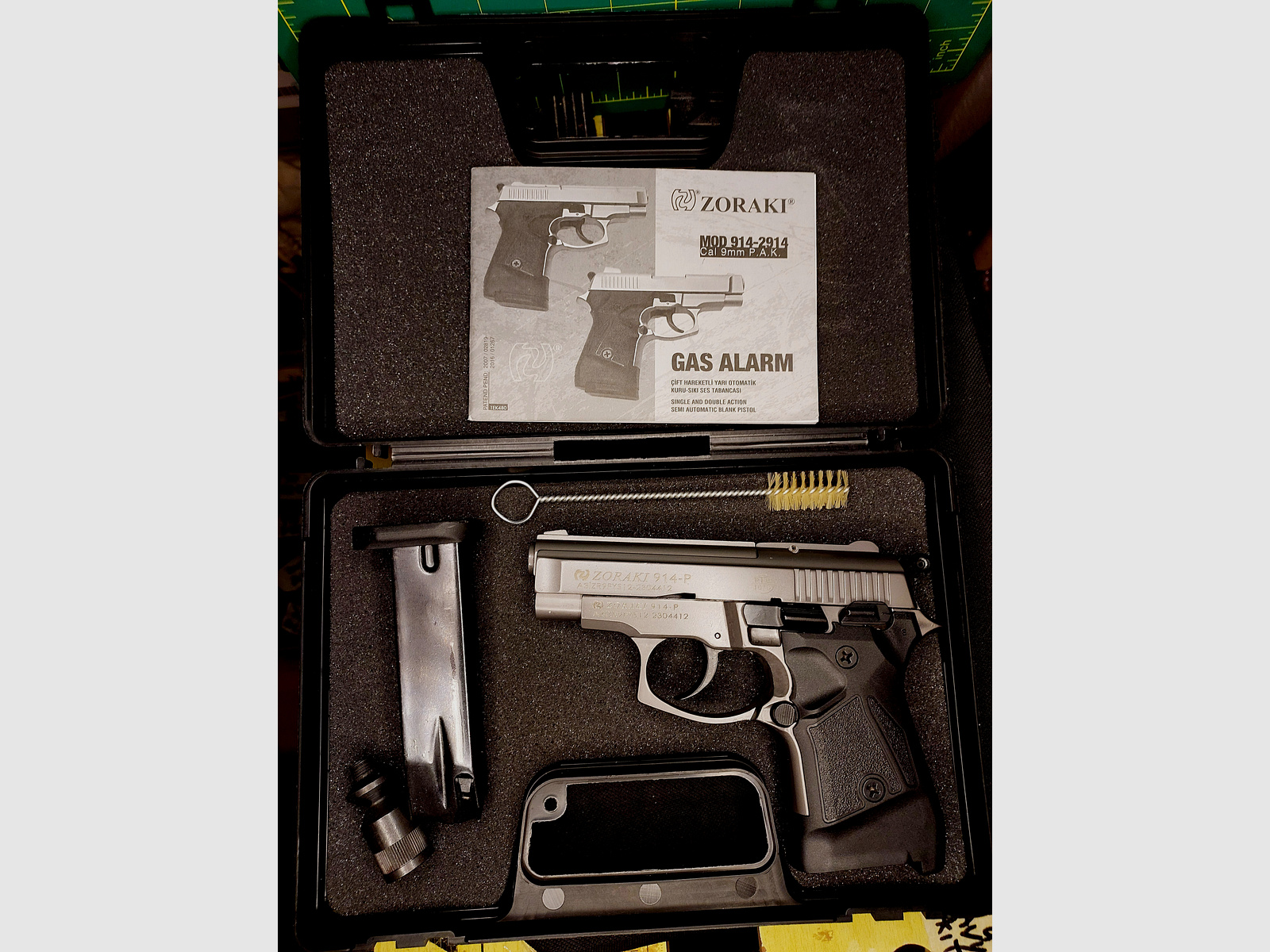 Zoraki 914 blank firing pistol 9mm P.A.K. Titan (1014)