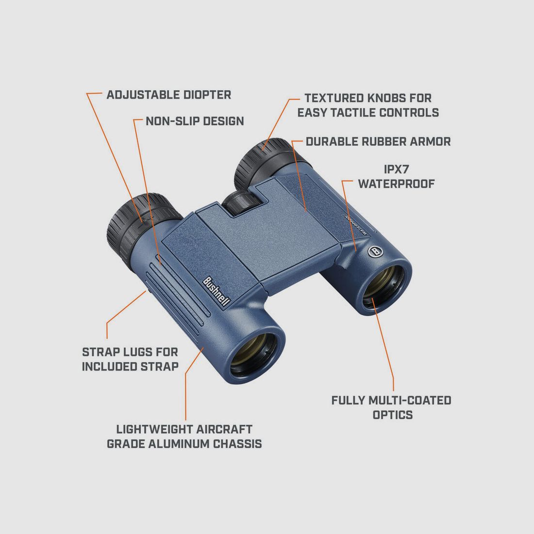 Bushnell H2O 10x25 wasserdichtes Fernglas (Fernglas), Bild 3 von 6