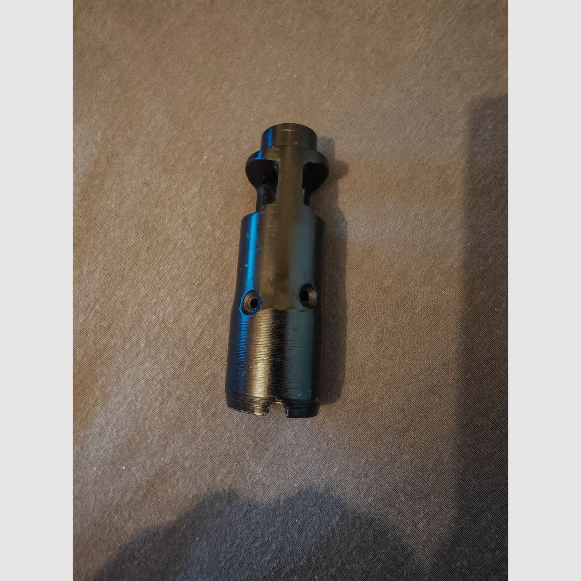 Seltene AK74 AK 74 Mündungsbremse | Frühe Version Halbmond (Crescent Cut) | Original Sowjetisch Izhmash | 5,45 x 39 mm Bohrung | Auch für Yunker Modelle passend