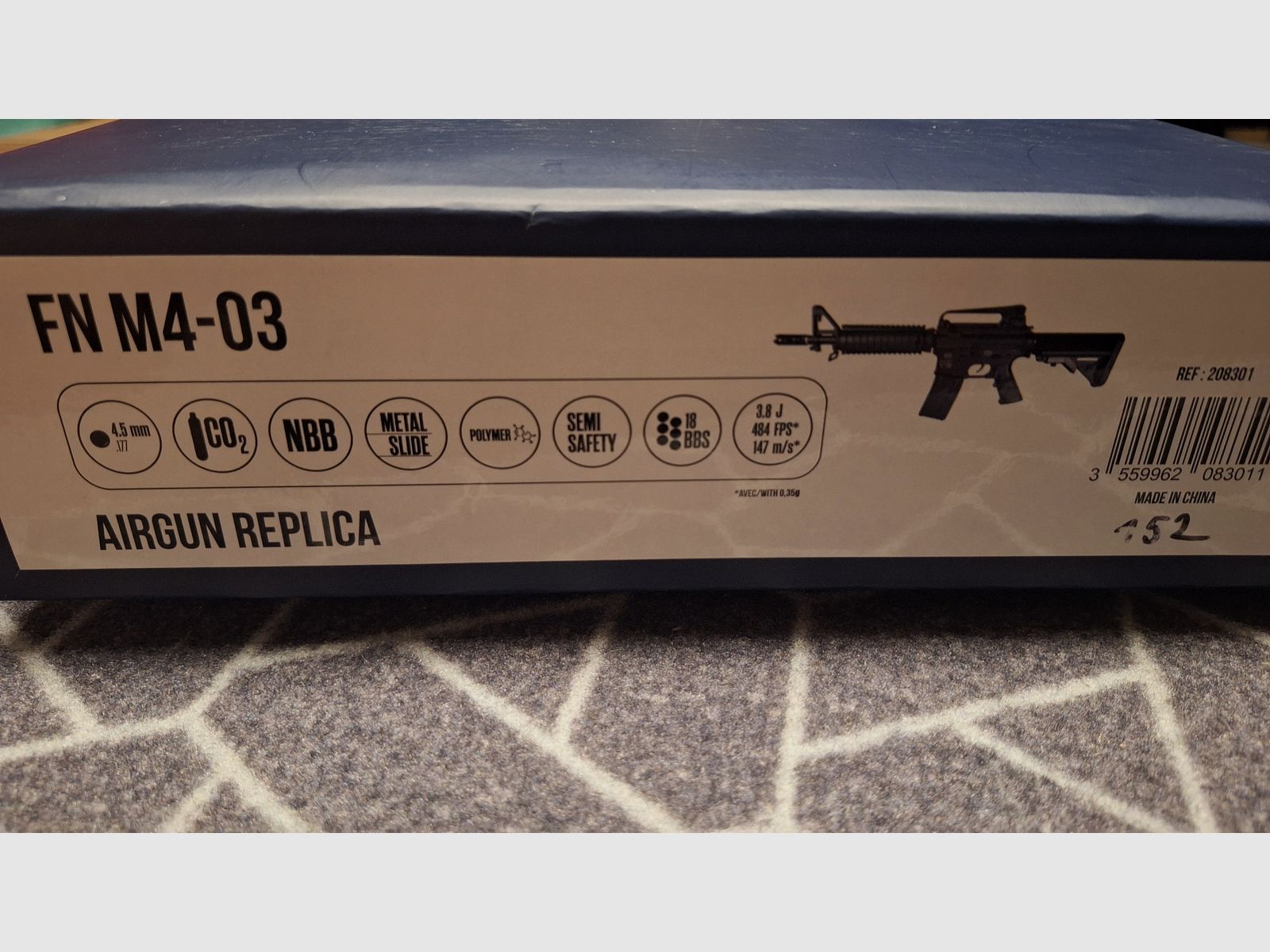 FN Herstal M4-03 Cybergun Carbine R.I.S. Kaliber 4,5 BB-NEU!