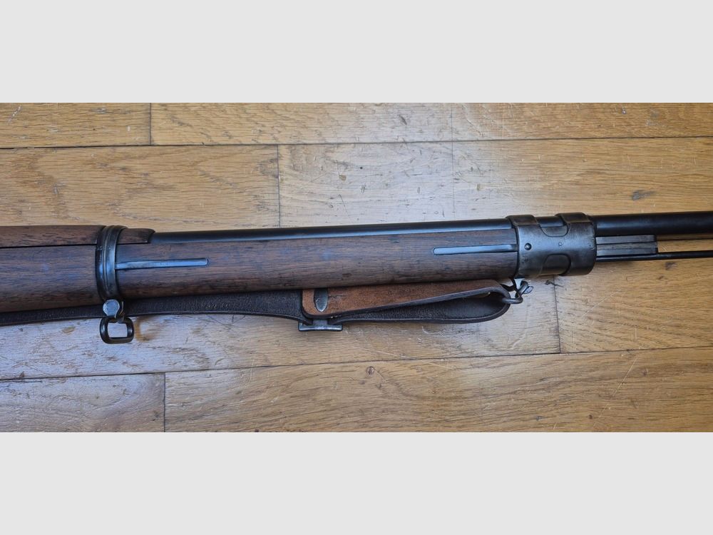 Wunderschönes Gewehr G98 – Gewehr 1898 – Arsenal Spandau 1900 – Originalkaliber 8×57 IS – Vollständig monomatrikuliert außer der konformen Reinigungsstange – Original braune Lederriemen – Prestigeträchtige Zuordnung zum 1. Grenadier Kronprinz „1. R. 4. 150.“ – TBE+, Bild 8 von 31