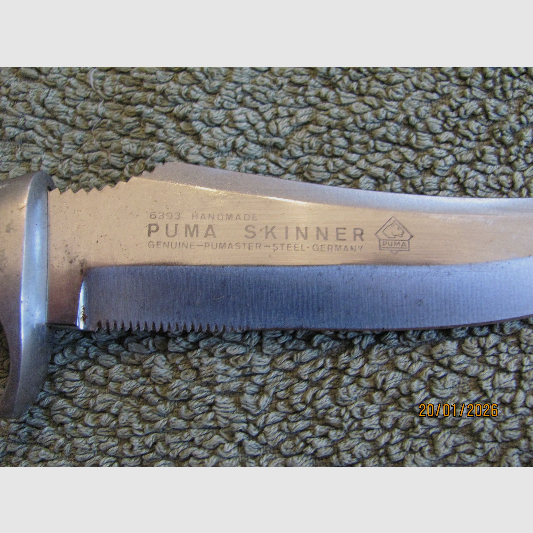 Original Puma Skinner 6393 hecho a mano SerNr 24972 - en buen estado, sin daños