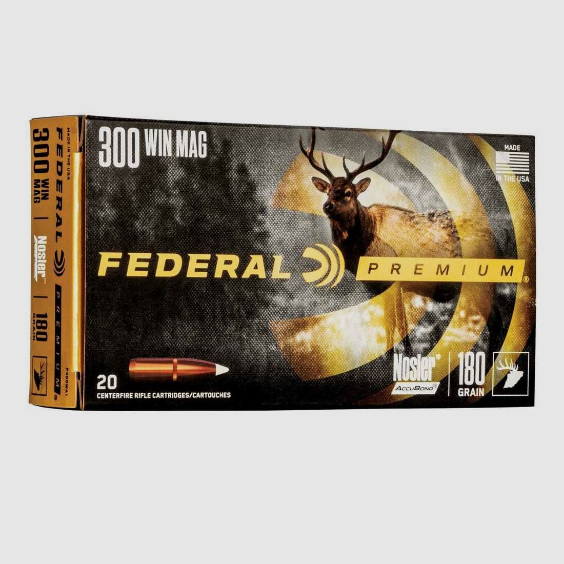 .300 Win. Mag. Premium Nosler Accubond 180 grs. Federal Ammunition
