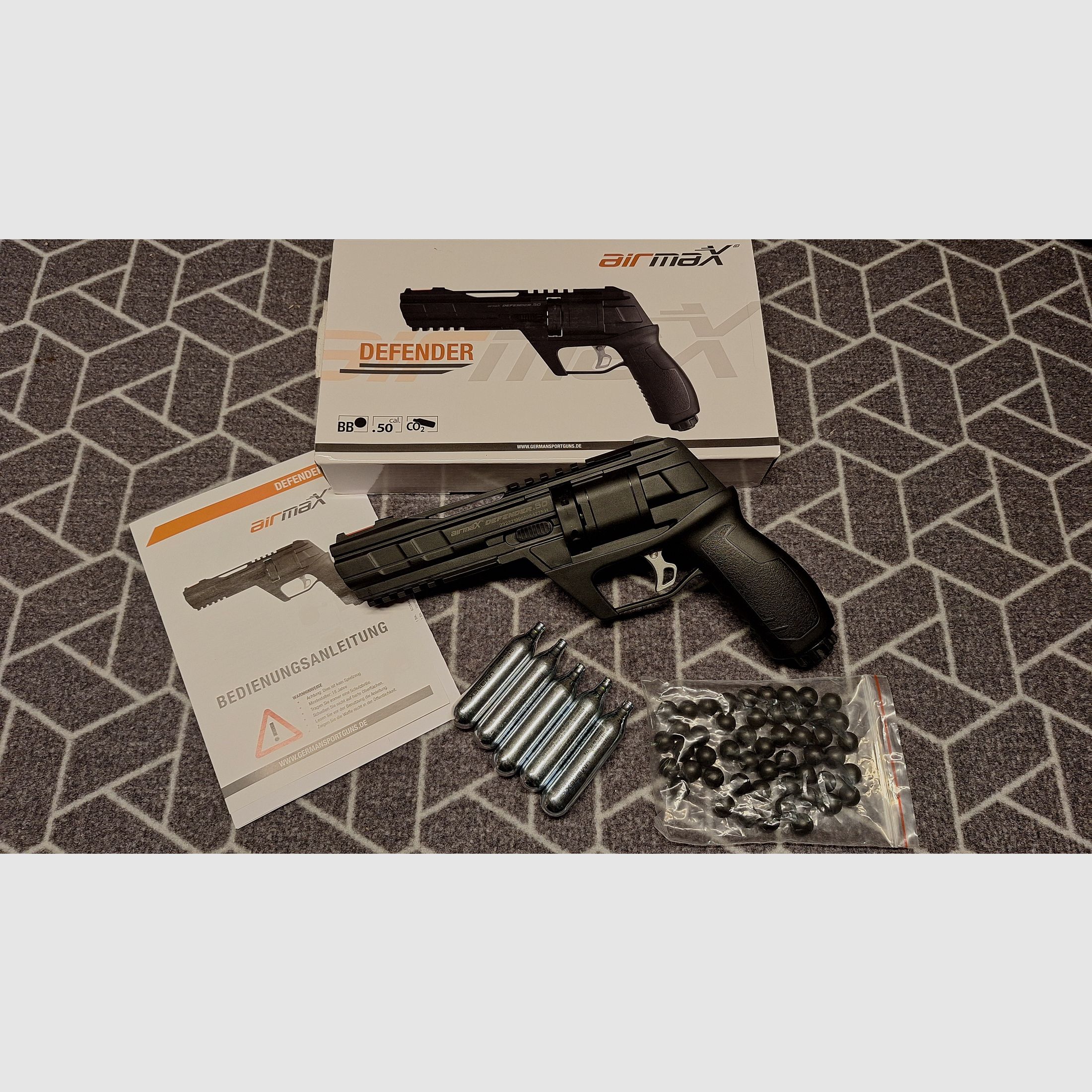 AirmaX Defender Co2-Revolver cal .50 Defense