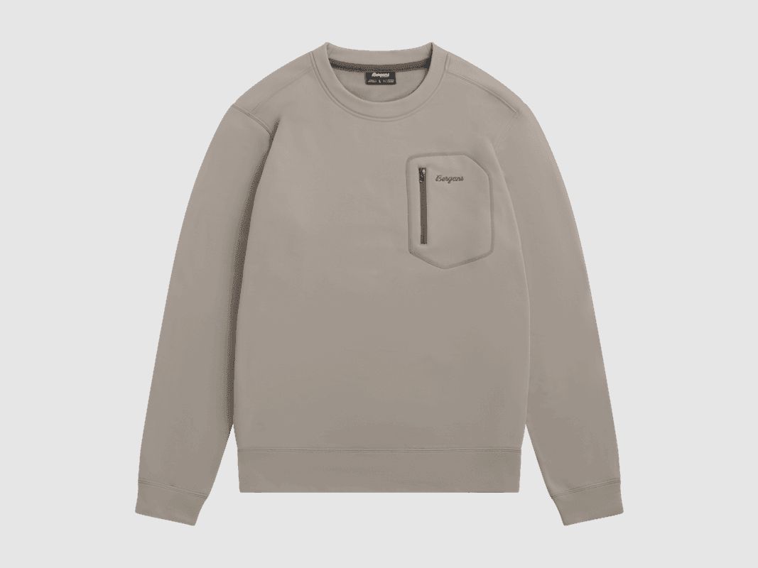 Bergans Midtli Midlayer Sweatshirt Men Rock Taupe XXL