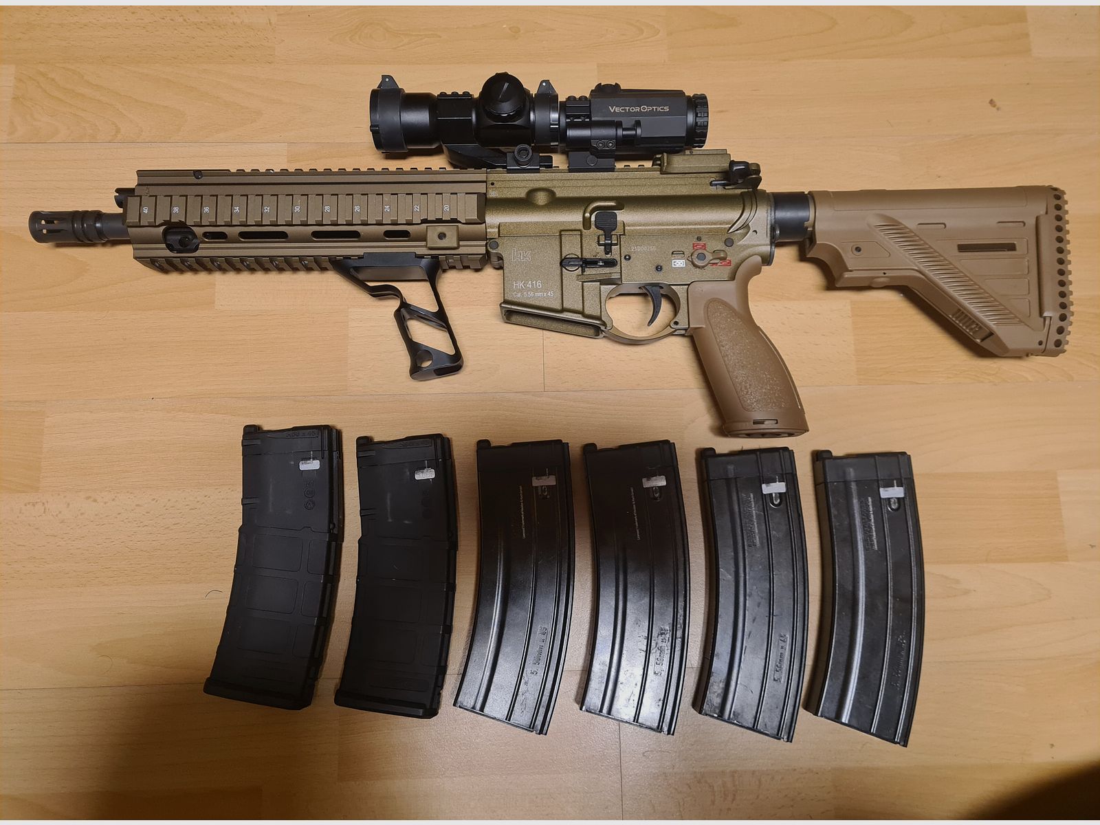 Airsoft HK416 GBB metal completo