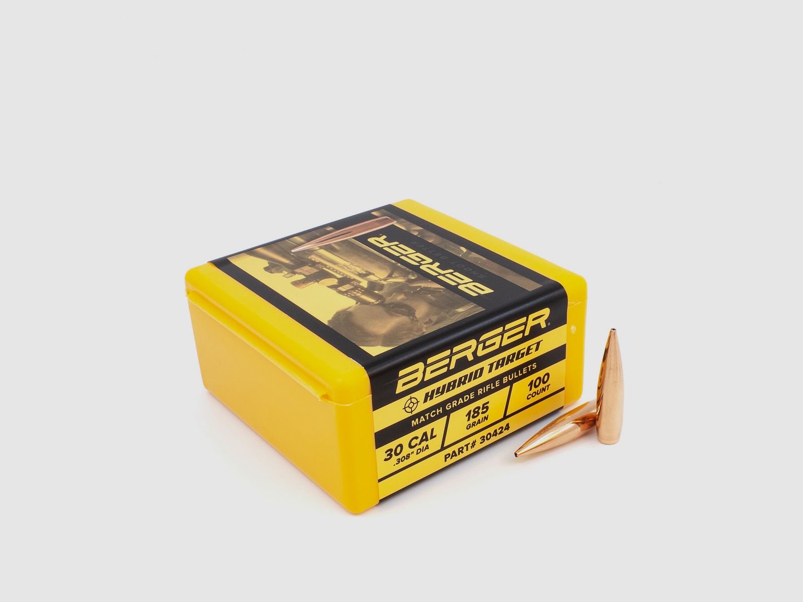 Proiettile Berger .30 Hybrid Target 185GR 100 Pezzi