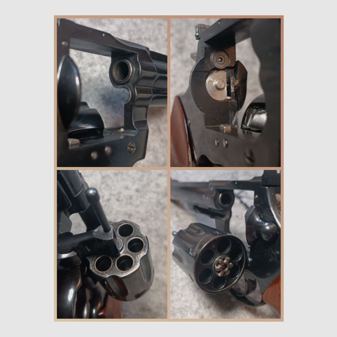 Revolver Colt Trooper Mark III blu + impugnature in legno