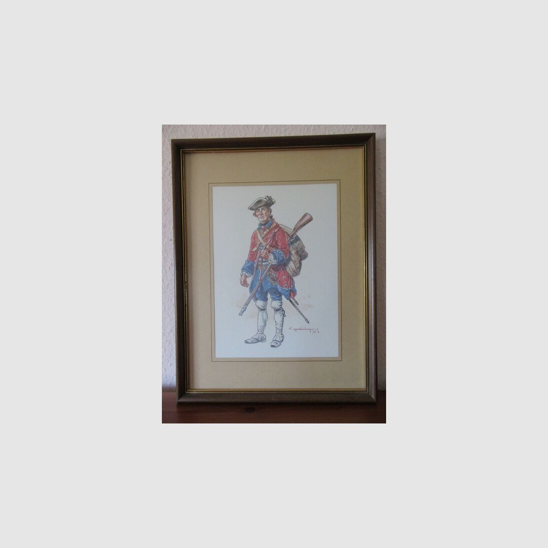 Aquarell Eugene Leliepure Armee Militaria Schweizer Regiment