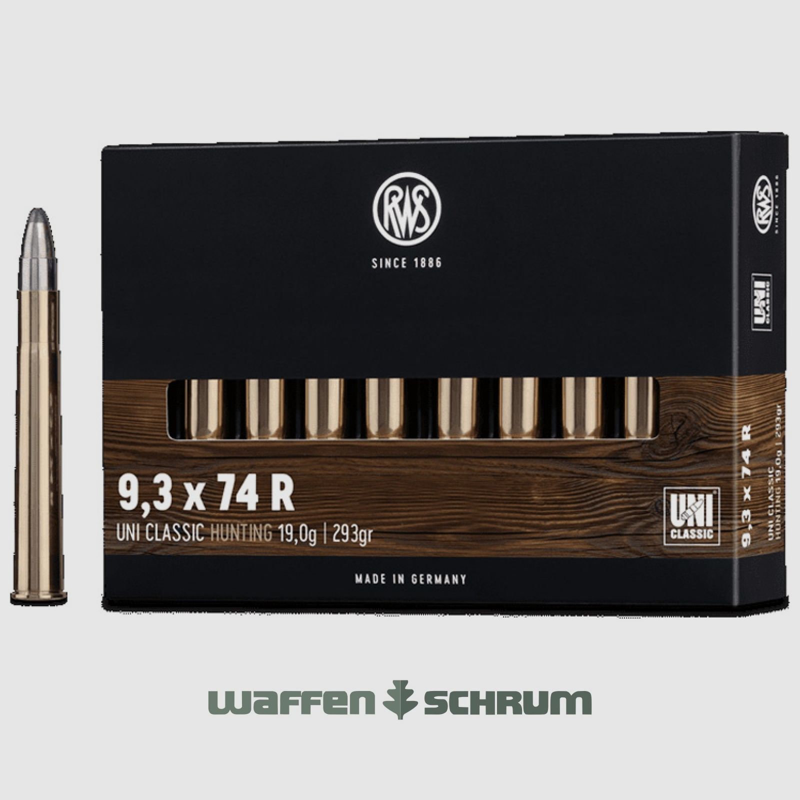 RWS UNI Classic 19,0g - 293gr 9,3x74R