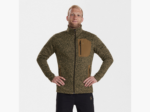 Sarek Strickjacke - Butternut melange – Größe: 4XL