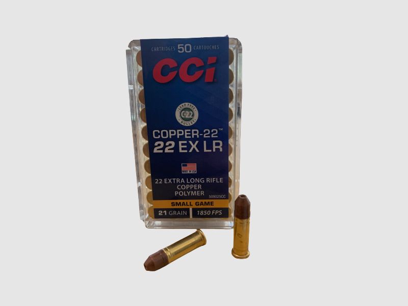 CCI COPPER 22 EX HOLLOW POINT .22LR - 50 SCHUSS