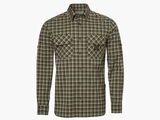 Chevalier Hemd Creek Shooting Fit Mink Brown Checked