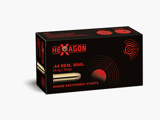 Geco .44 Rem. Mag. Hexagone 300gr. - 50 pcs.