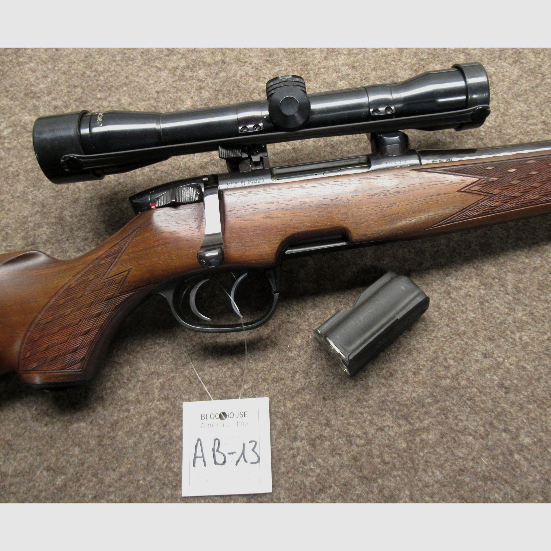 AB-13 carabina STEYR MANNLICHER mod. SL Stutzen cal. .222rem mag, immagine 4 di 4