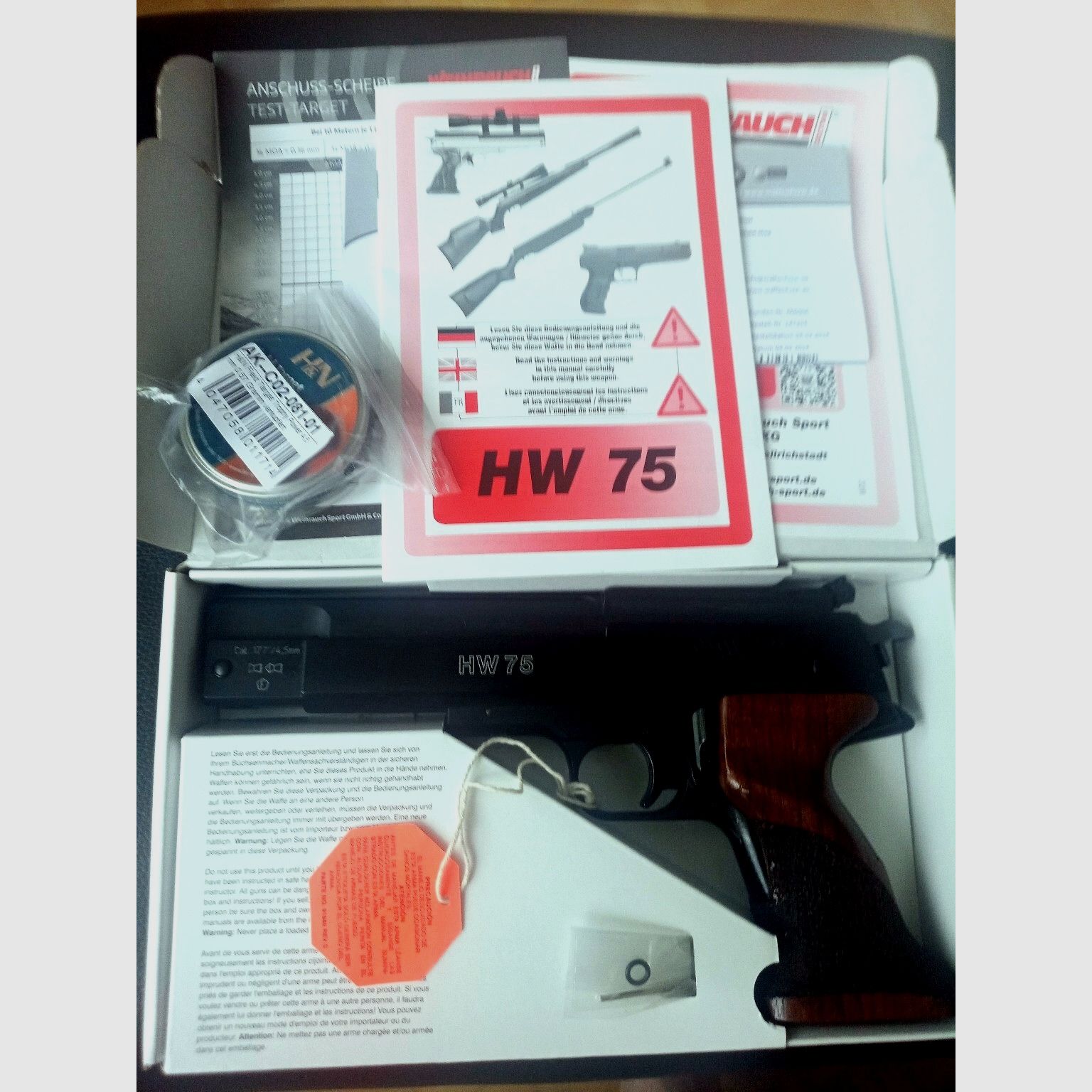 Weihrauch HW75 – Kal. 4,5 mm – Neuwertig – DSB-konform – Komplett mit Zubehör
