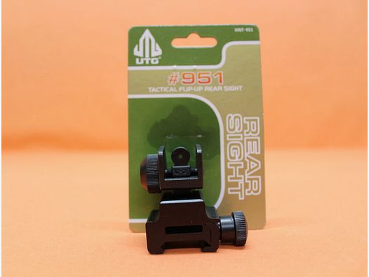 UTG - Leapers Flip-Up Rear Sight UTG Model 4/15 (MNT-951) Klappbares Dioptervisier für Picatinnyprofil