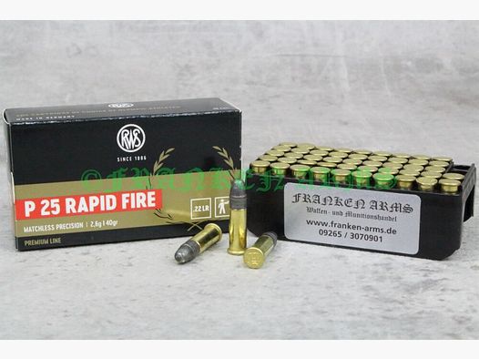 RWS P25 RAPID FIRE 50Stück Staffelpreise