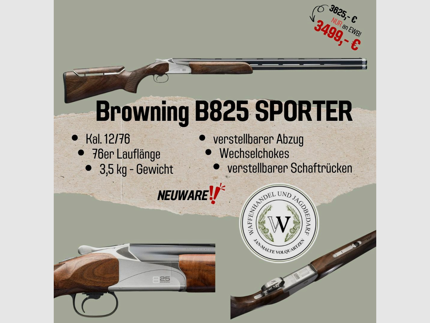 Browning B825 Sporter 12/76