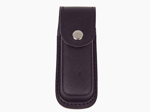 Lederetui schwarz - Grifflänge 12cm, längs tragbar