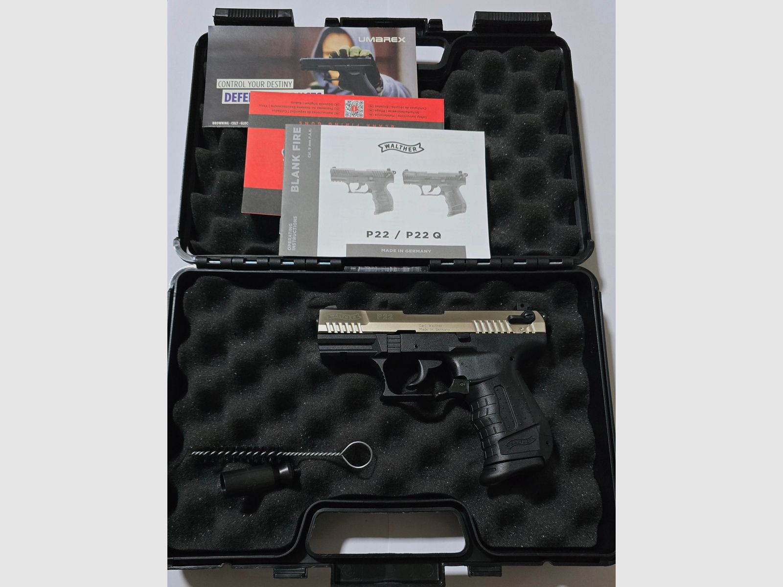 Walther P22 Nickel Classic blank firing 9mm PAK