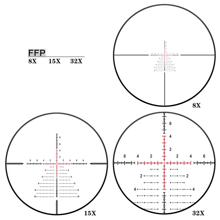Cannocchiale da puntamento DiscoveryOpt LHD 8-32X56SFIR FFP-Z-MRAD + Attacco, immagine 8 di 11
