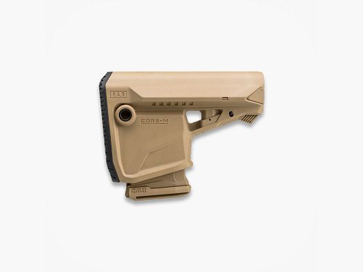 FAB DEFENSE – CORE M | Folding Stock for M4/AR15 Sand with Magazine Holder
