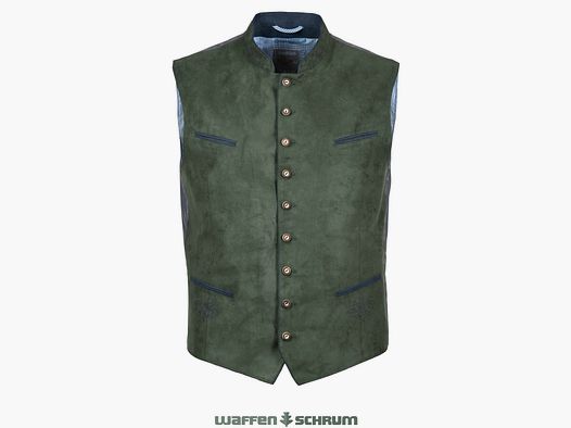 Brothers Weis Trachten Vest Lake Constance A Bottle Green