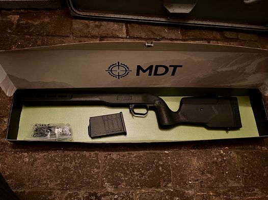 MDF Field Stock Tikka T3 SA Chassis negro