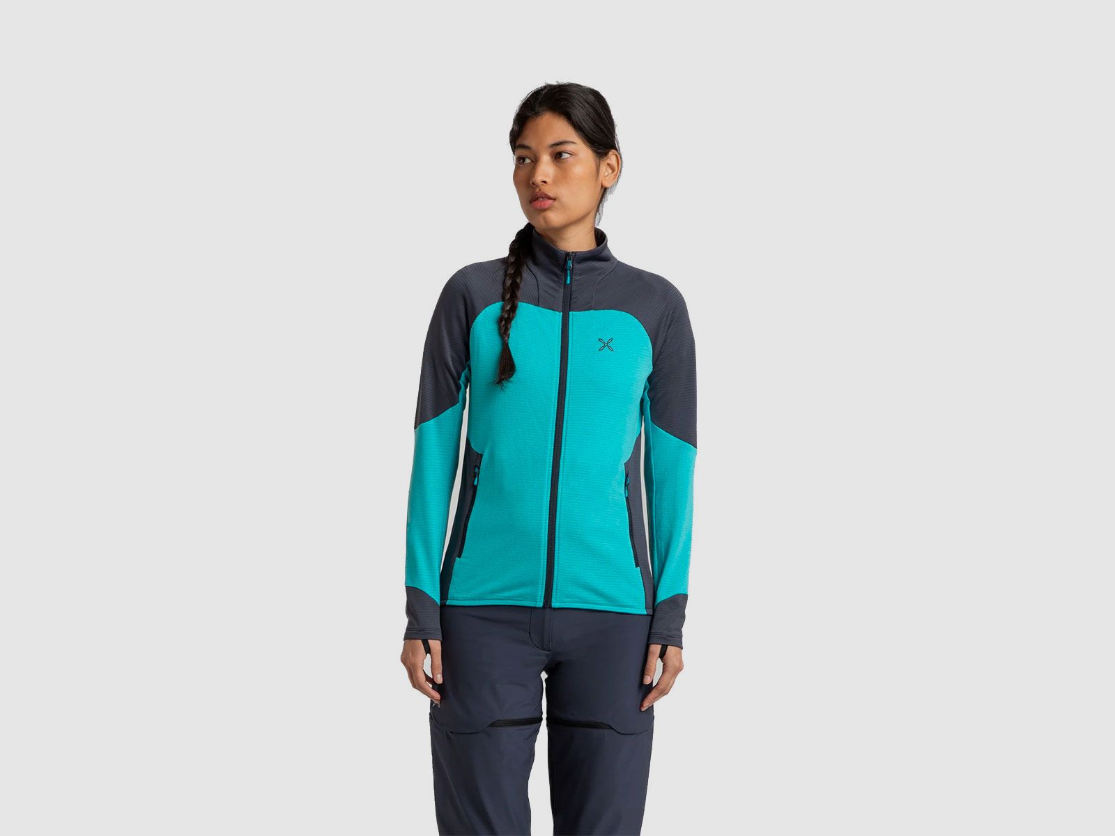 MAGLIA – MONTURA – DAMEN – RISE MAGLIA FRAU REGULAR FIT Türkis / Graphitblau, Bild 3 von 11