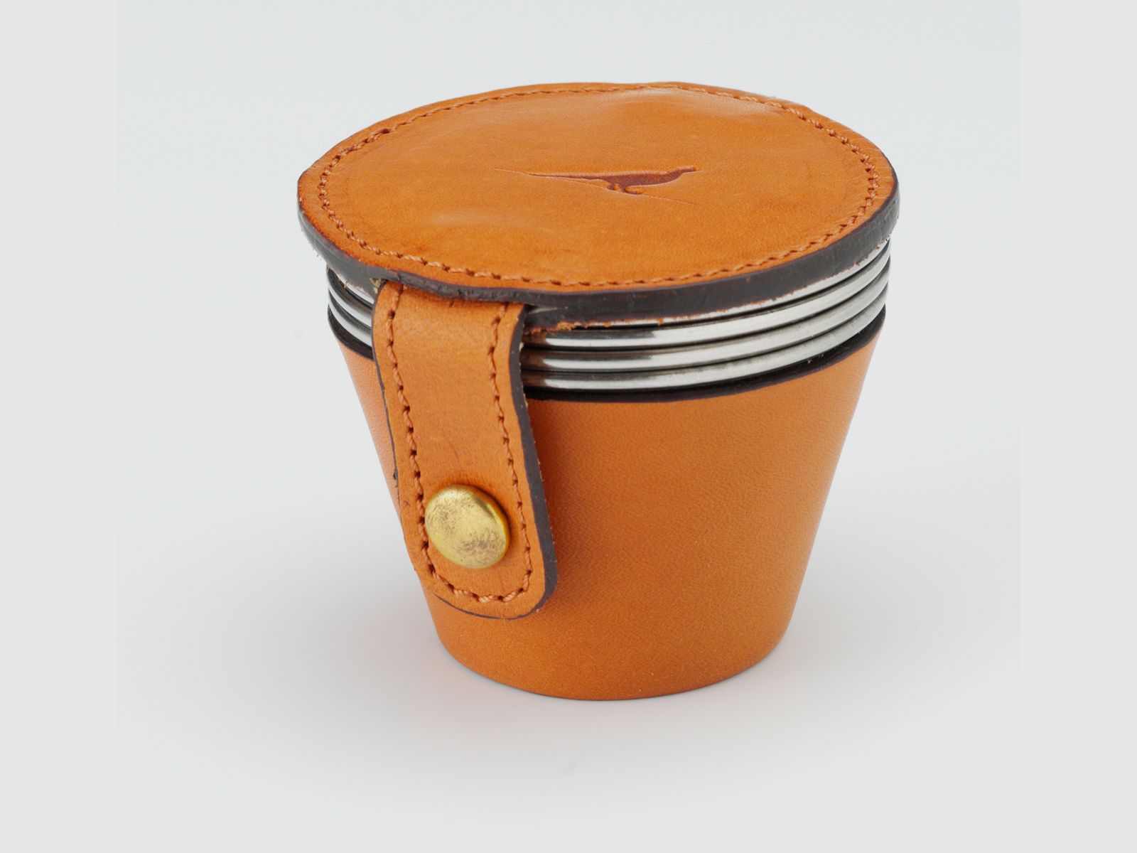 Ensemble de Tasses en Acier Inoxydable Cuir, image 1 sur 2