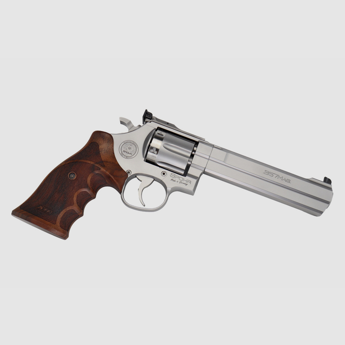  Spohr	 L562 Standard 6.0 Stainless 6" Revolver mit Wechseltrommel 9mm Made in Germany