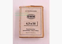 DWM, Karlsruhe Büchsenpatronen 6,5x58 Mauser