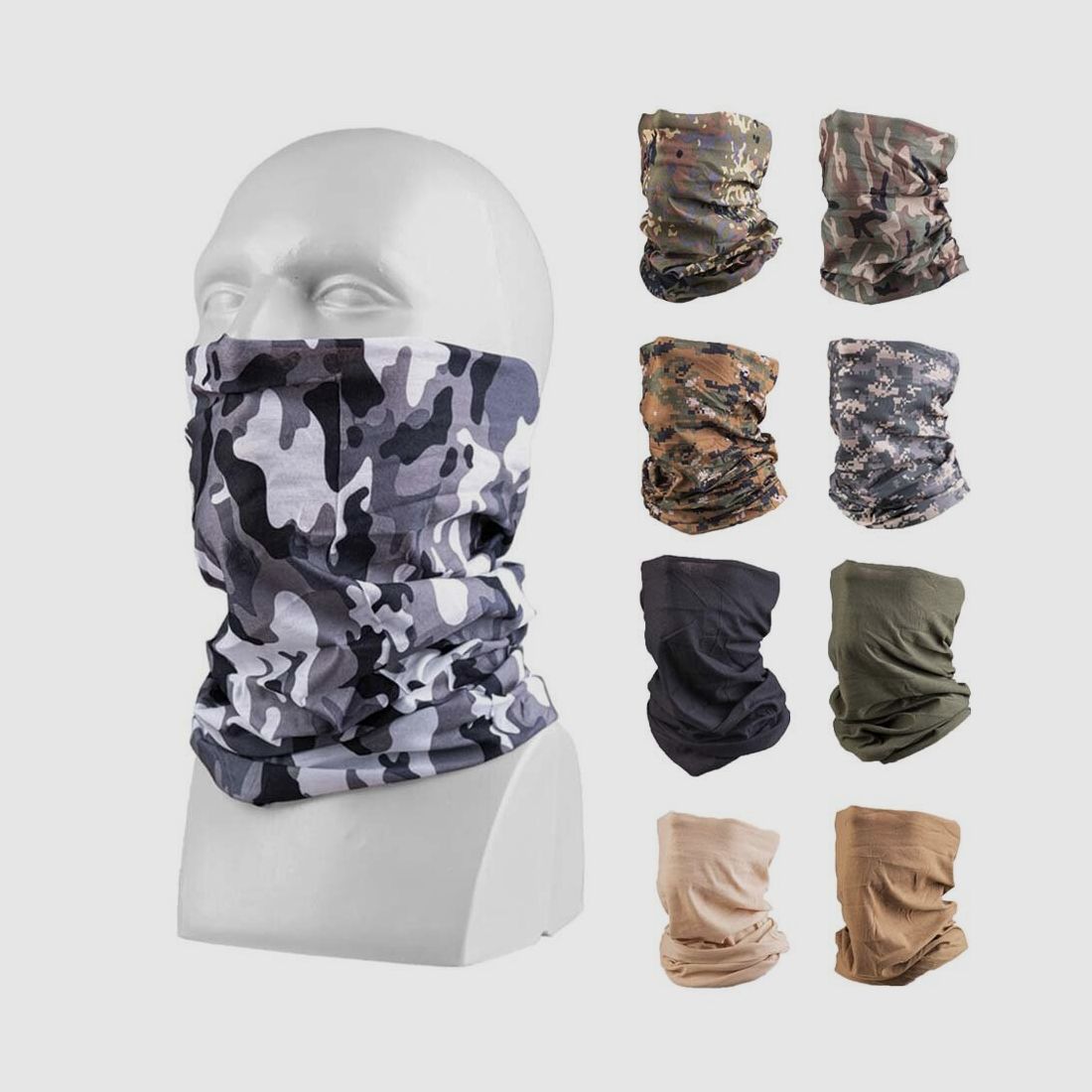 Écharpe tubulaire multifonctionnelle