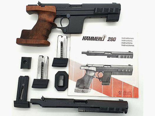 Hämmerli	 Sport-/Matchpistole Mod.280 .32S&W Long mit Wechelysystem auf .22lr