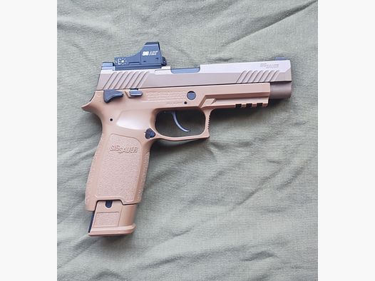 Sig Sauer P320 M17 CO2 Pistole, 4,5 mm Diabolo & Zubehör 