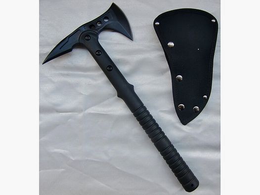Taktisches Beil/Tomahawk „Black Ice Apache I“ incl. schwarzer Cordurascheide