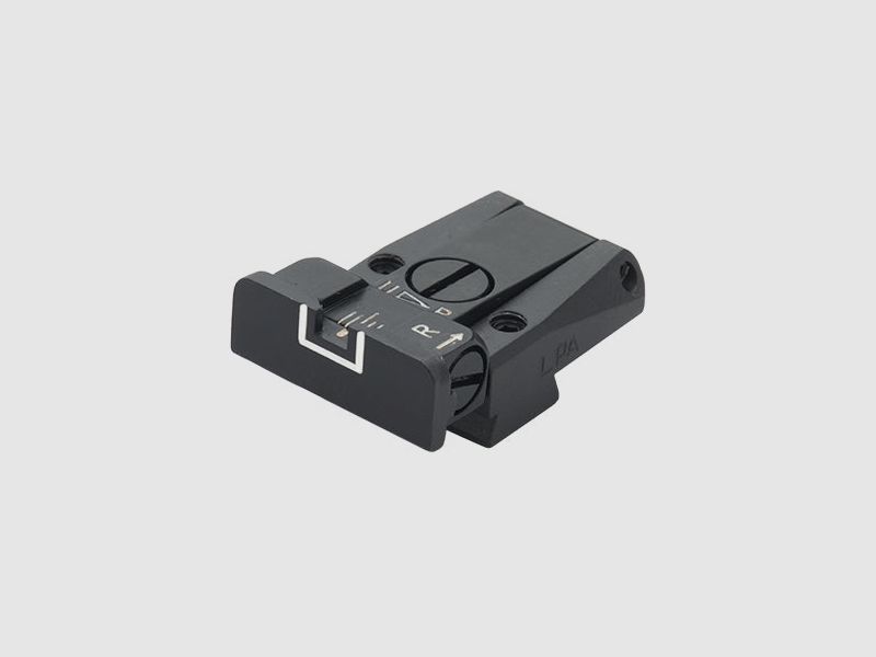 LPA TR90TA18 Mira Micrométrica para Tanfoglio EAA Witness, Jericho, P9 (Springfield) – Contorno Blanco