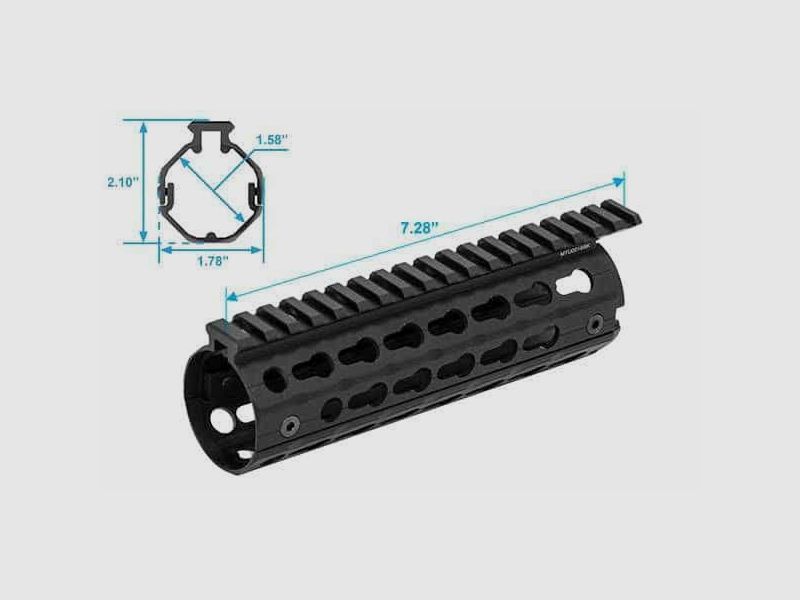 VANTAIL POUR CARABINE AR 15/M4 LONGUEUR DROP IN UTG – MTU001SSK –, image 6 sur 6