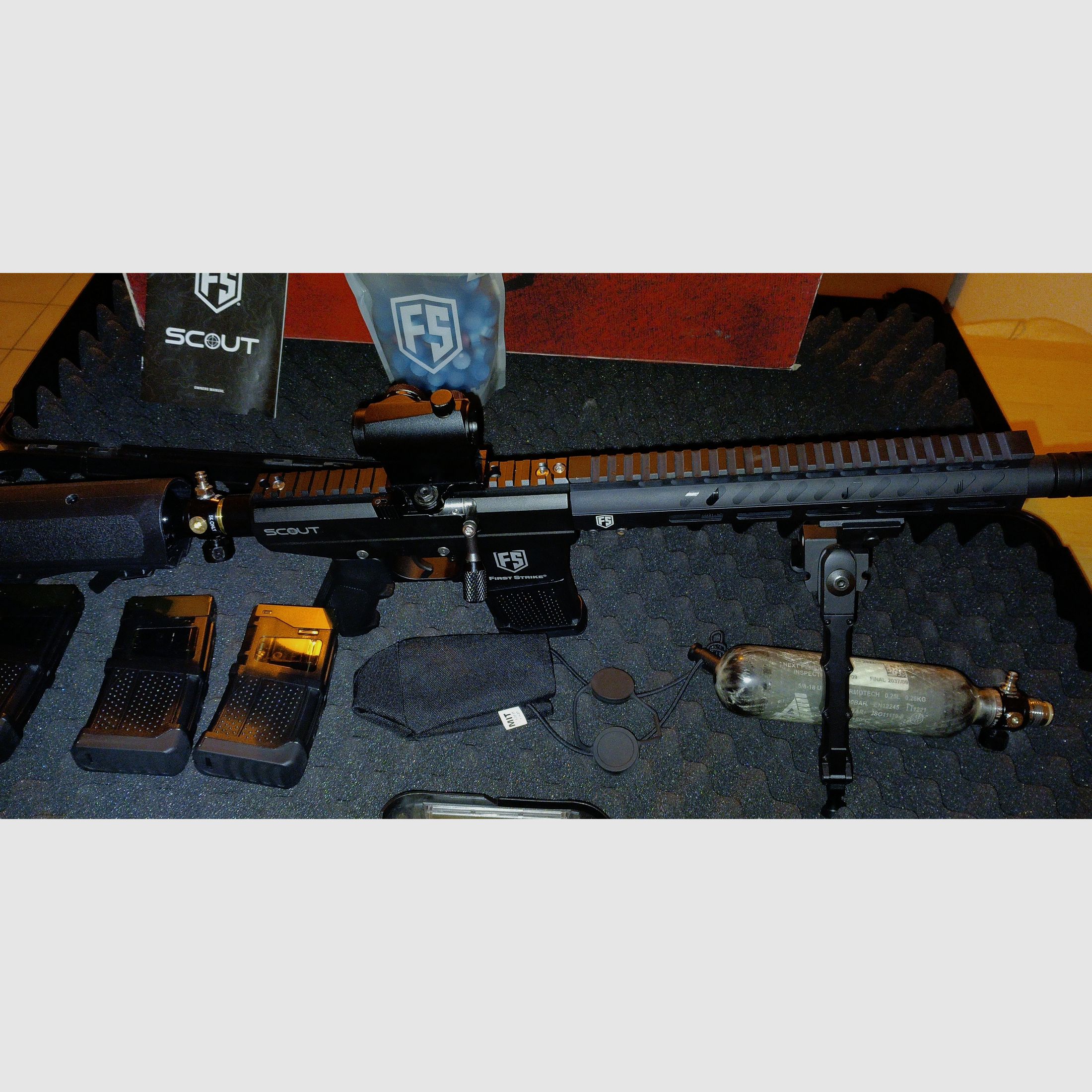 First Strike Scout Sniper Rifle Paintball Markierer - Schwarz