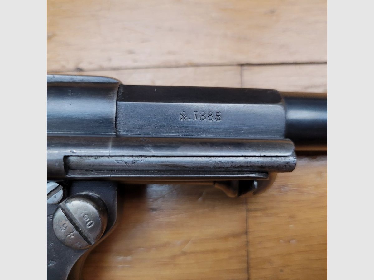 Rarissimes und schöner Revolver Modell 1874 für Marineoffizier – vollständig einheitliche Seriennummer – MAS von 1885 – sehr guter Zustand, Bild 7 von 29