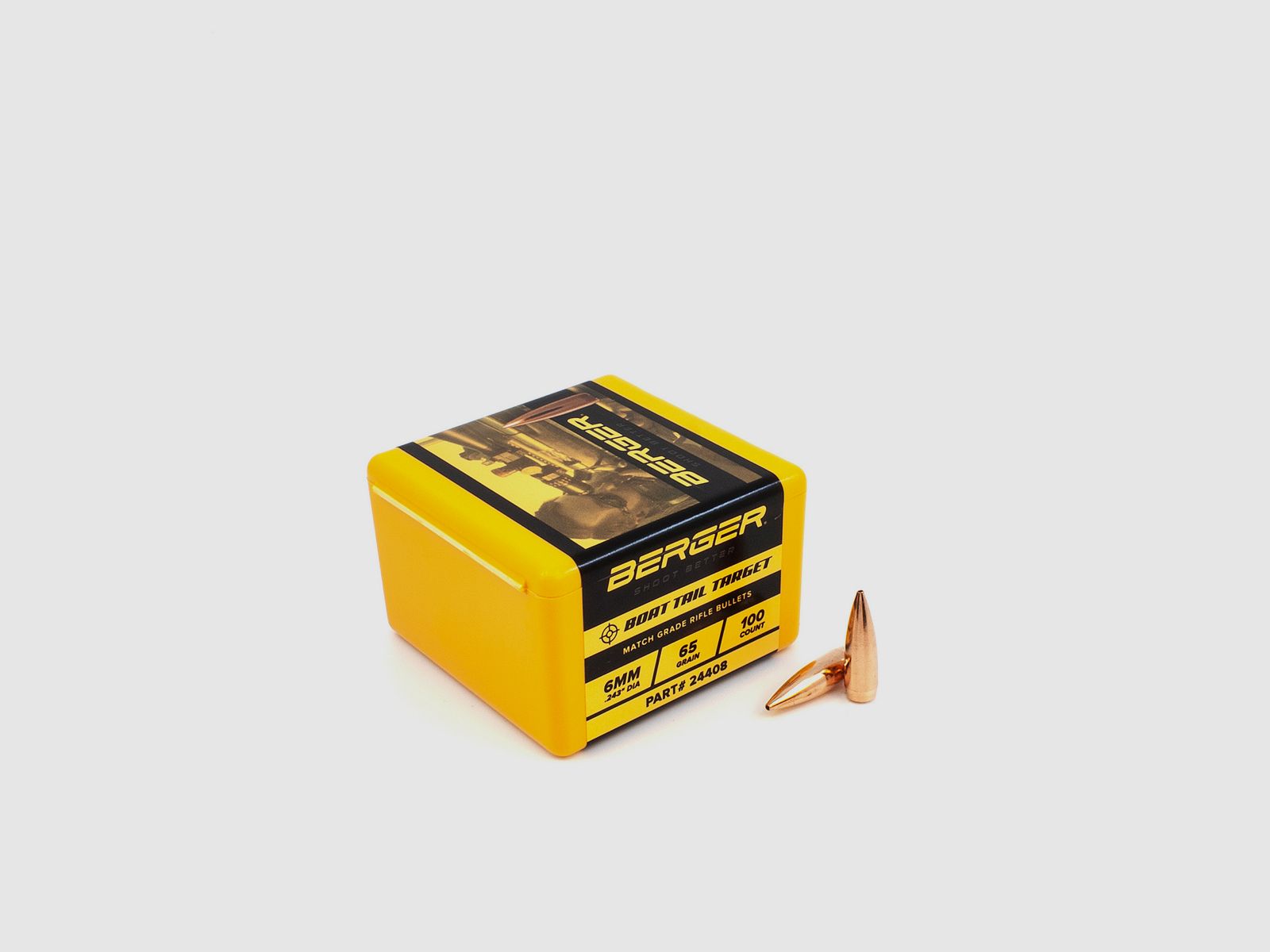 Proiettile Berger 6mm/.243 BT Target 65GR 100 pezzi