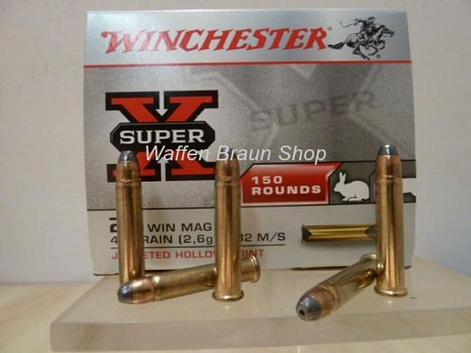 Winchester .22 Magnum, SUPER-X, 40g, JHP, 150 sztuk